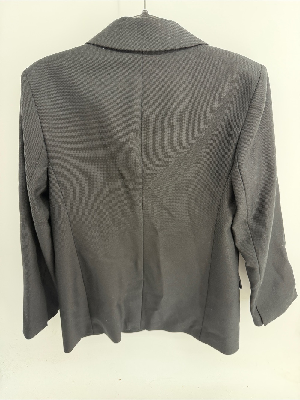 Banana Republic Lido Sculpted wool single button black professional blazer sz 12 - Picture 7 of 8